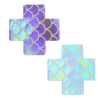 MERMAID CROSS NIPPLE COVERS